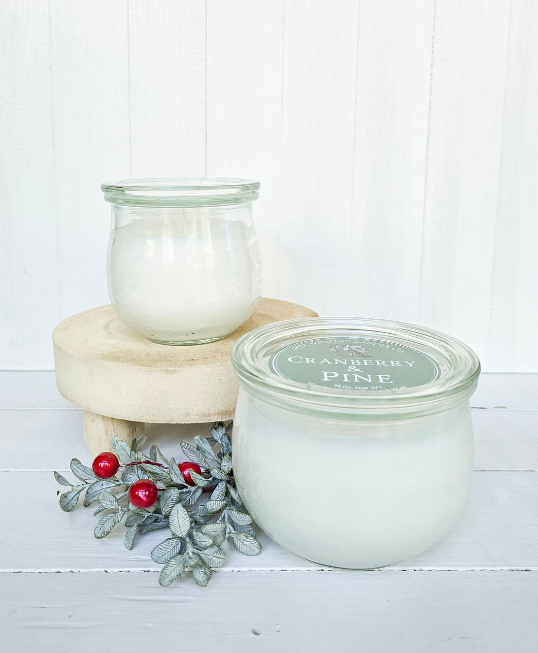 Cranberry & Pine 9 oz. European Preserve Jar